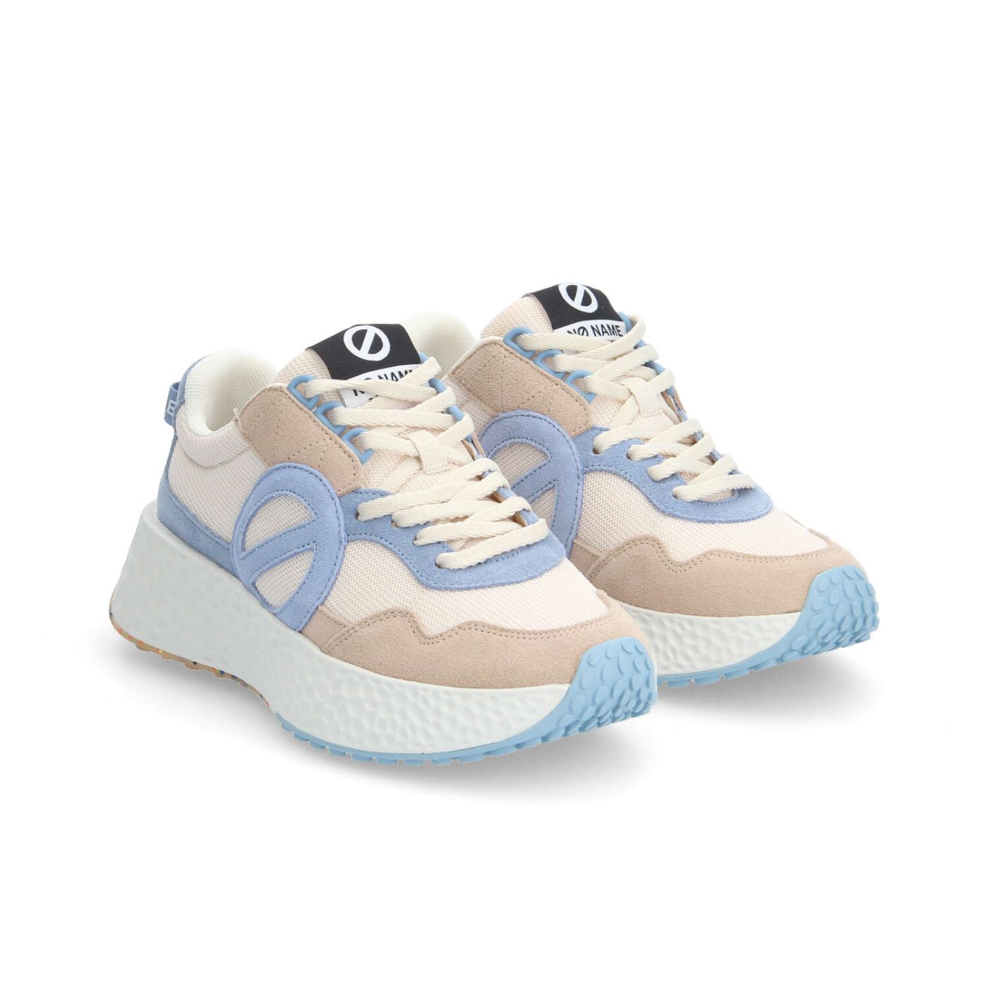 CARTER JOGGER W - SUEDE/KNIT/SUED - BEIGE/BIANCO SPORCO/BLU